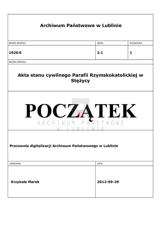 Obraz 1 z jednostki "Księga urodzeń"