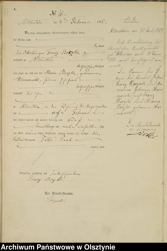 image.from.unit.number "Haupt-Geburts-Register Nr 1 - 282"
