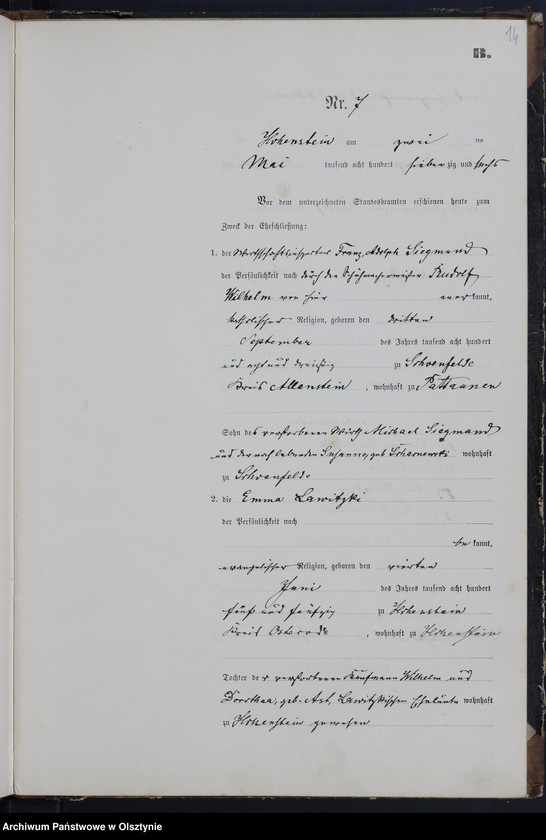 image.from.unit.number "Heiraths-Neben-Register Nr 1- 17"