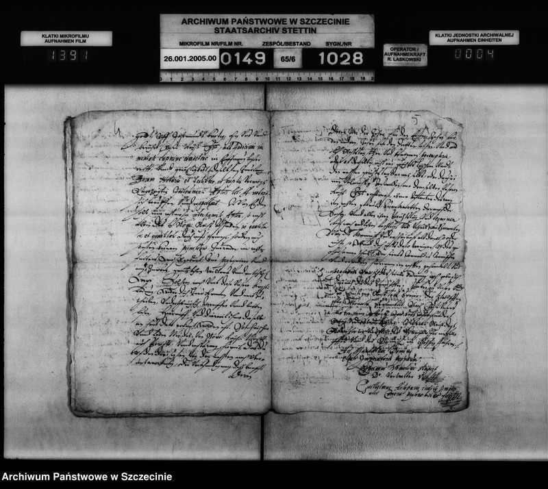 image.from.unit.number "Arnd von d. osten zu Kapelle / Jakob Brauer, Pastor in Trient: Nachlass- Streitigkeiten."