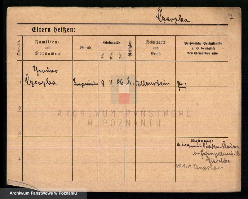 Obraz 9 z jednostki "Czeczewski - Czernielewski"