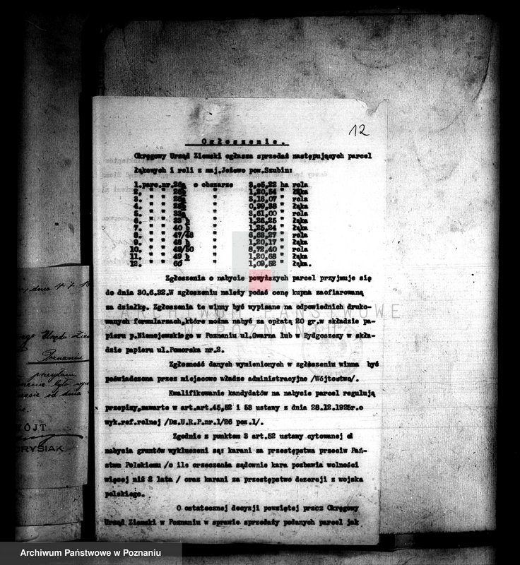 Obraz 16 z jednostki "Parcelacja majątku Jeżowo powiatu szubińskiego"