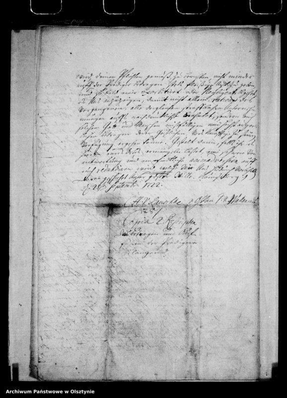 image.from.unit.number "Copien von 3 Rescripte über Strafen für Überschreitung der Zeitdauer von 1 Stunde für Predigt Gesang und Gebet und für unanständige und injuriöse Expressionen von der Kanzel"