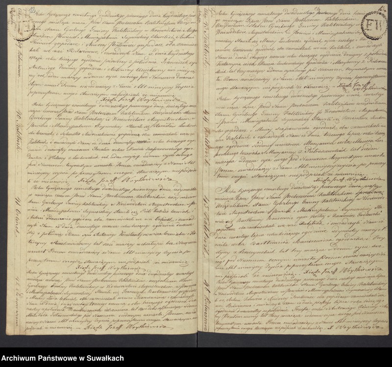 Obraz 9 z jednostki "Akta Zeyscia Stanu Cywilnego Gminy Kaletnickiey, od 1-go Stycznia 1821 do dnia ostatniego Grudnia tegoż Roku"