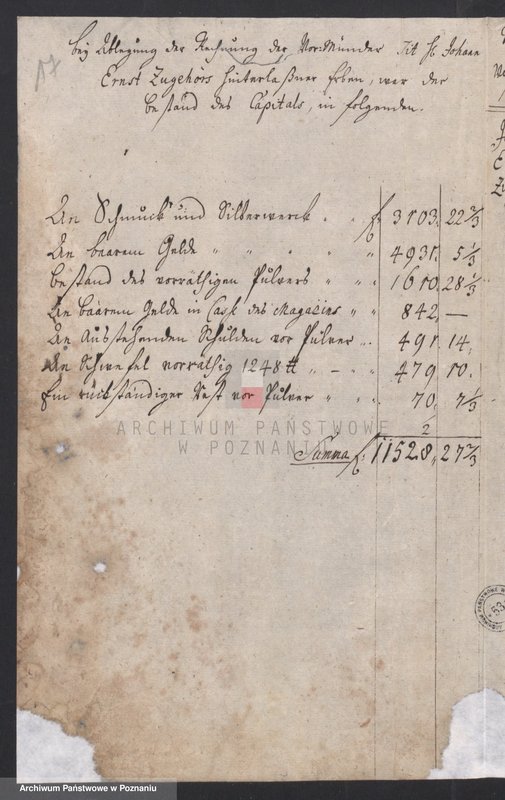 Obraz 19 z jednostki "Sprawozdanie rachunkowe sądu opiekuńczego; język niemiecki"