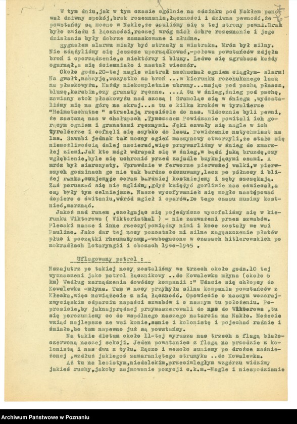 Obraz 20 z jednostki "Relacje i wspomnienia dotyczące powstania wielkopolskiego: 1. Powidz, powiat Gniezno, województwo poznańskie, 2. Przemęt, powiat Wolsztyn, województwo poznańskie."