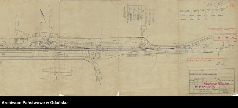 image.from.unit.number "D.O.K.P. Gdańsk. 237. Linia: Hohenstein - Kościerzyna - Lipusz - Chojnice. Stacja Męcikał. Stan z dnia 1 stycznia 1931"