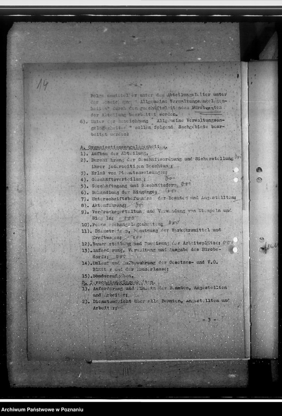 Obraz 18 z jednostki "Geschäftsverteilungsplan. Luftschutz und Bradwache"