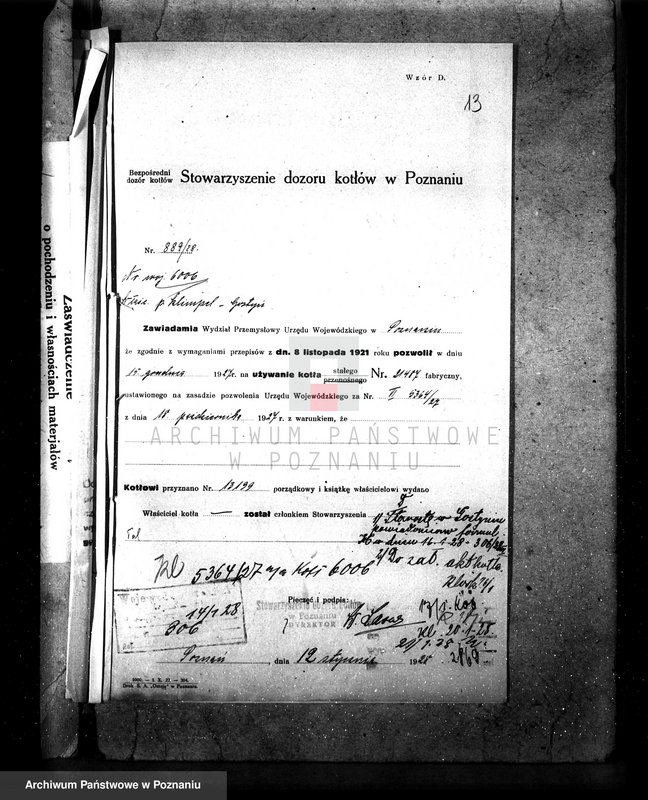 Obraz 20 z jednostki "Tartak W. Nawrockiego w Gostyniu nr woj. kotła 69"