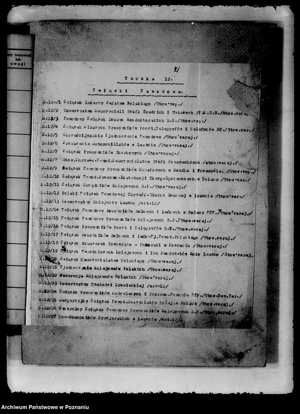 Obraz 6 z jednostki "Spisy spraw Wydziału Społeczno-Politycznego"