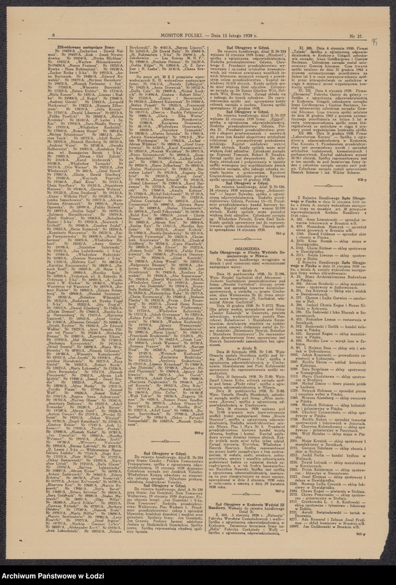 Obraz 17 z jednostki "Mendel Elbaum- drobny handel mąką, Pabianice"