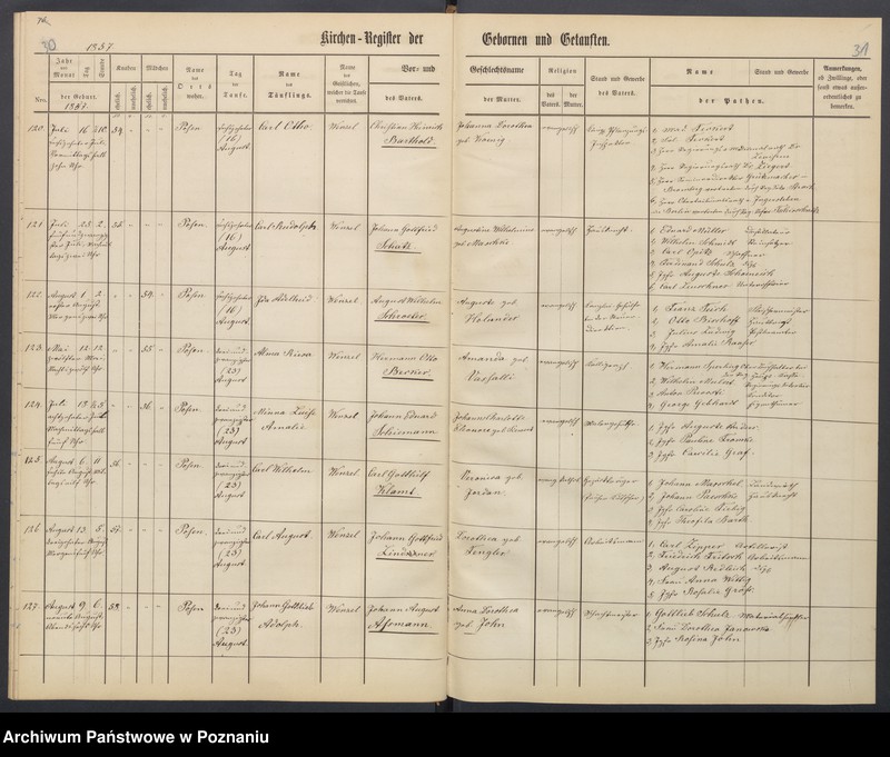Obraz 19 z jednostki "[Akta urodzeń i chrztów, ślubów, zgonów]"