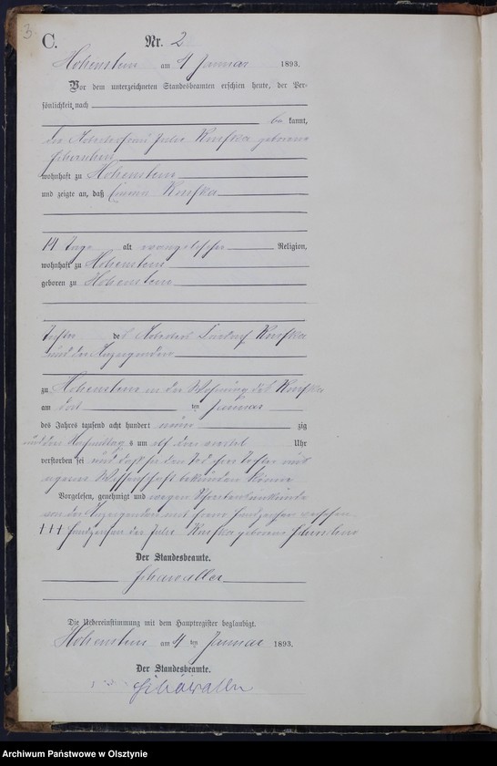 image.from.unit.number "Sterbe-Neben-Register Nr 1 - 72"