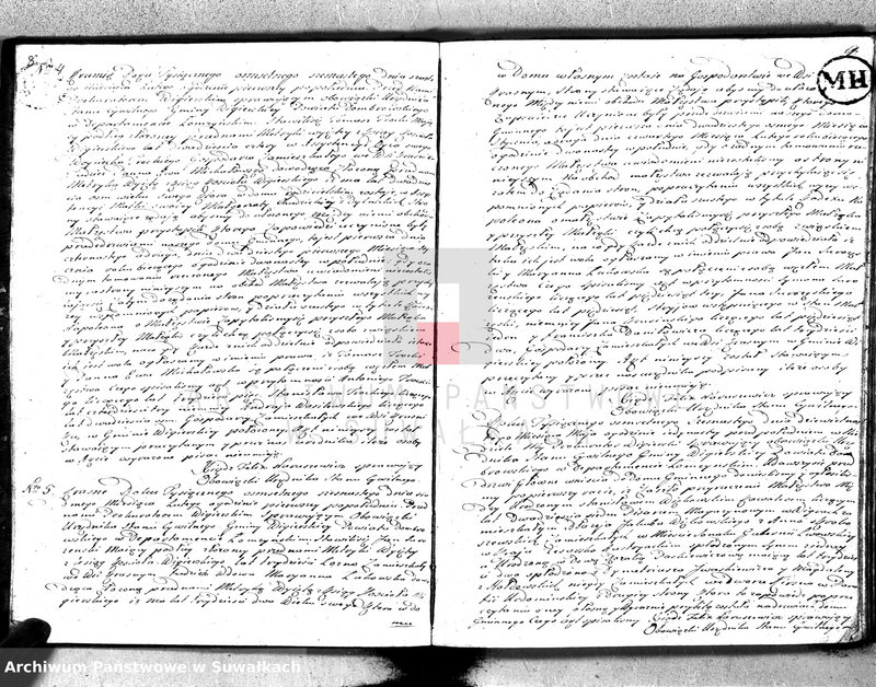 Obraz 7 z jednostki "Akta małżeństwa gminy wigierskiey od 1-go stycznia 1816 do dnia ostatniego grudnia w tymże roku 1816"