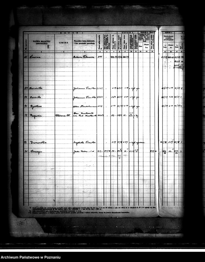 Obraz 12 z jednostki "Księga kontroli prac parcelacji prywatnej dla powiatu poznańskiego"