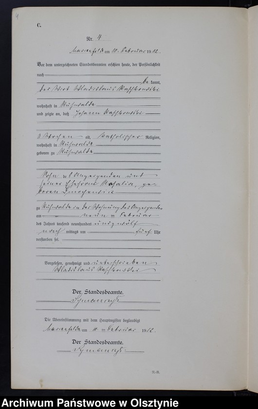 image.from.unit.number "Sterbe-Neben-Register Nr 1 - 26"