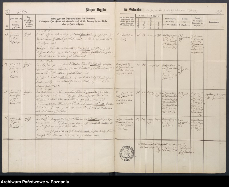 Obraz 19 z jednostki "Duplikat der Kirchenregister von Taufen, Trauungen und Verstorbenen"