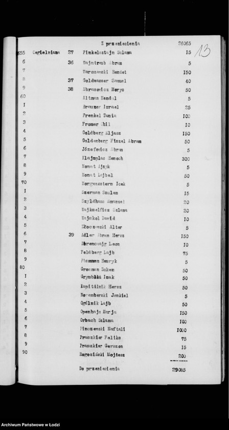 Obraz 17 z jednostki "Rejestr poborczy"