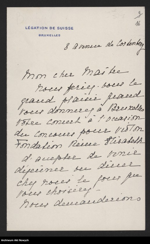 image.from.unit.number "Barbey-Ador F. (poseł Szwajcarii w Belgii); L.9 (odpowiedzi)"