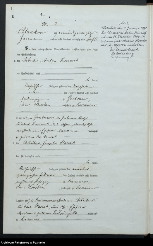 Obraz 6 z jednostki "Księga małżeństw"
