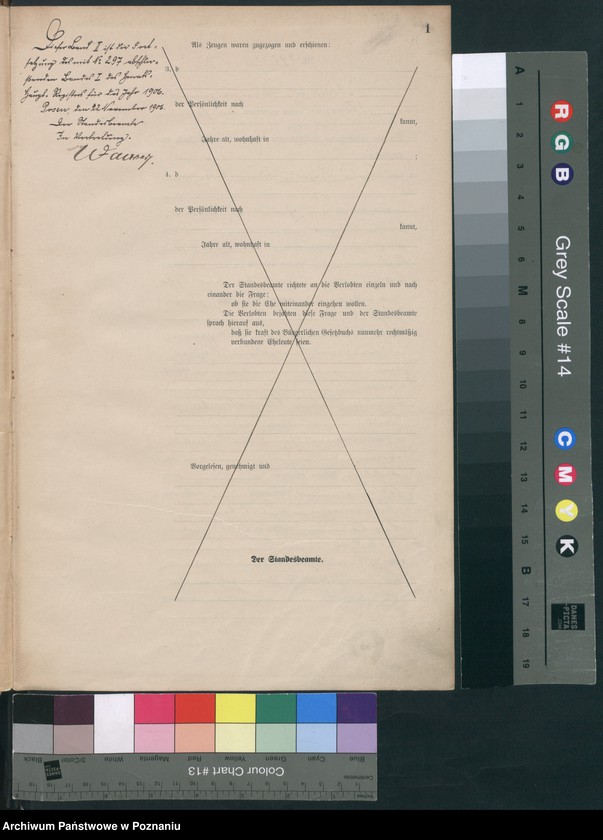 Obraz 3 z jednostki "Księga miejscowa małżeństw"