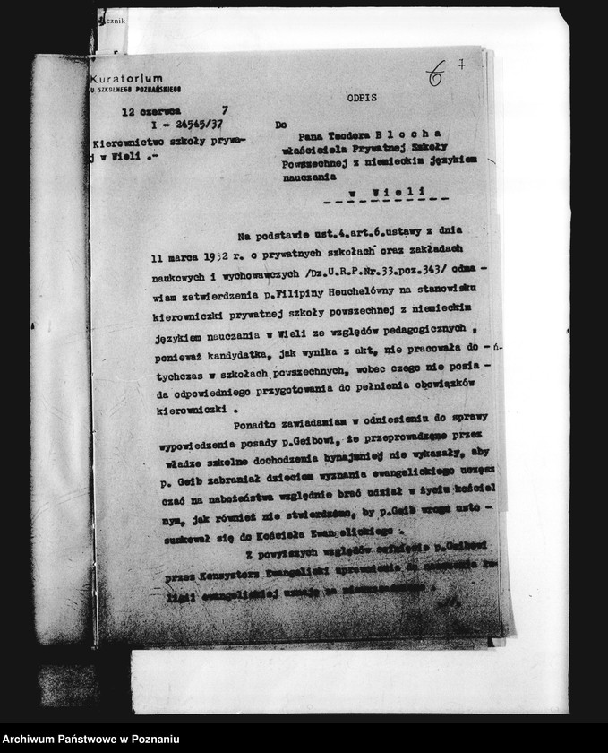 Obraz 10 z jednostki "Prywatna Szkoła Powszechna z niemieckim językiem nauczania Wiela powiat Wągrowiec"