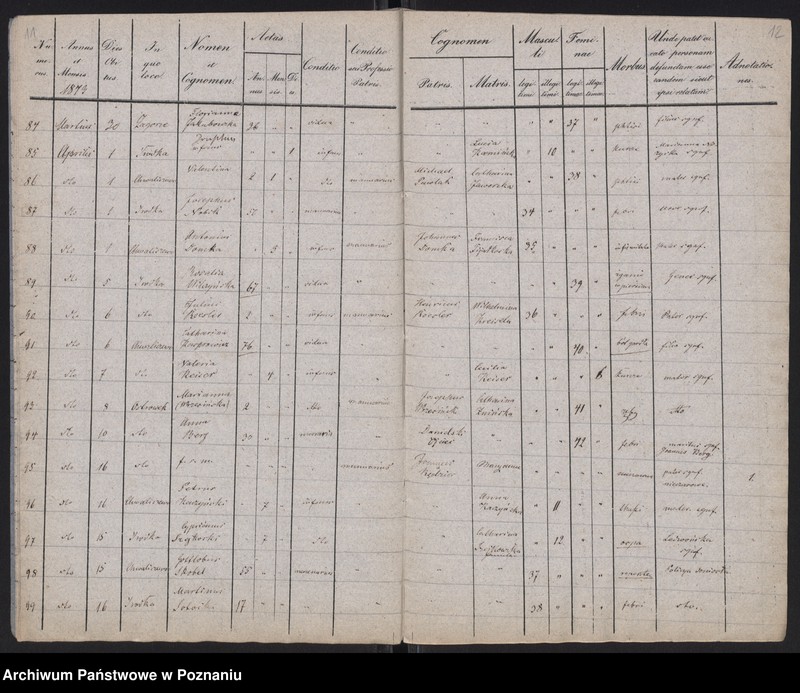 Obraz 8 z jednostki "Spis zgonów"