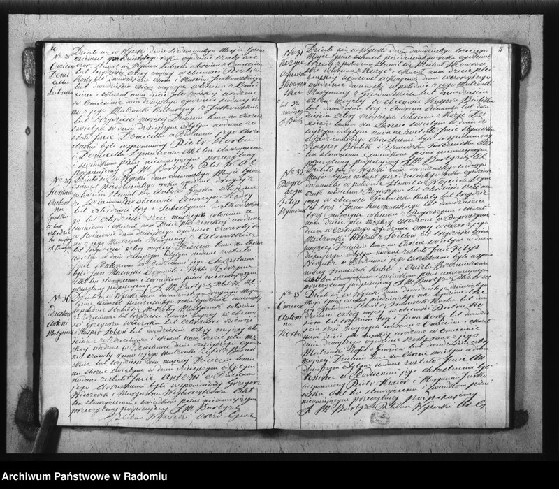 image.from.unit.number "Duplikat akt Religijno - Cywilnych Urodzonych, Zaszlubionych i Zmarłych Parafii Wysoka spisanych za rok 1850"