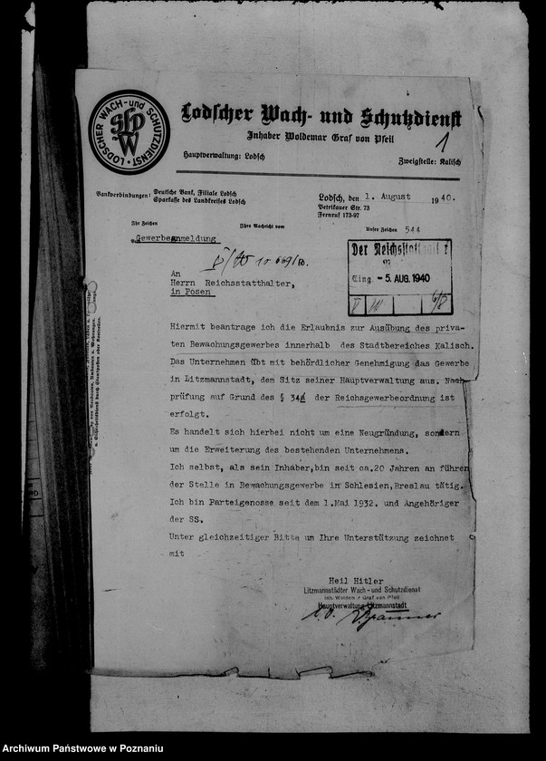 Obraz 5 z jednostki "Überwachungsgewerbe"