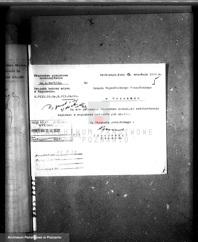 Obraz 9 z jednostki "Zatwierdzenie projektu młyna i piekarni Konieczyńskiego w Wyganowie, pow. krotoszyński nr woj. 530"