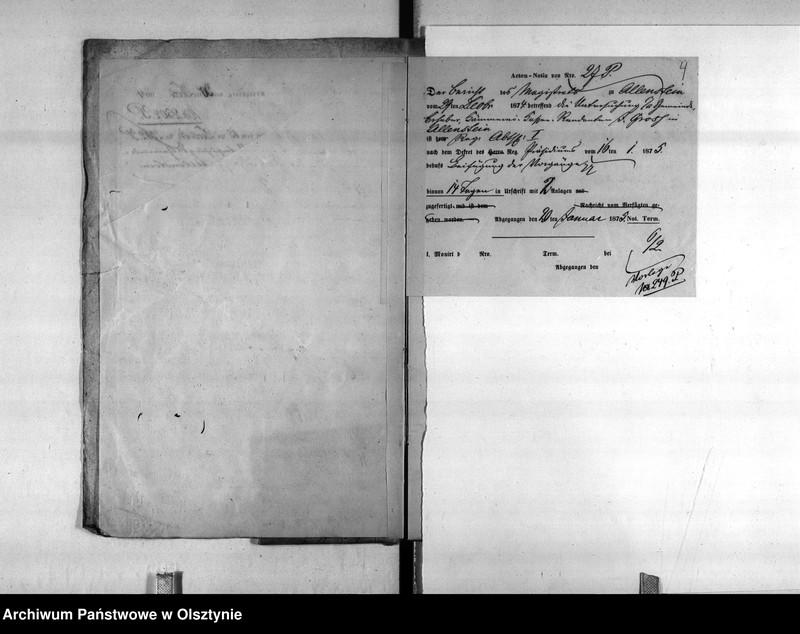 image.from.unit.number "Disziplinar Untersuchung gegen den Gemeinde - Erheber Johann Grosh in Allenstein"