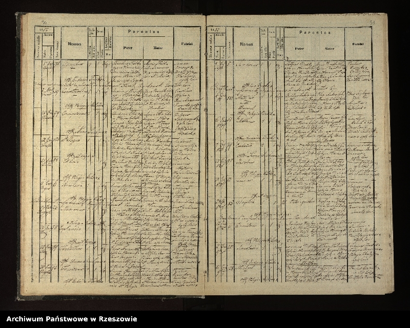 image.from.unit.number "Księga urodzeń, małżeństw i zgonów dla miejscowości Płonna, Kamienne, Kożuszne, Wysoczany"