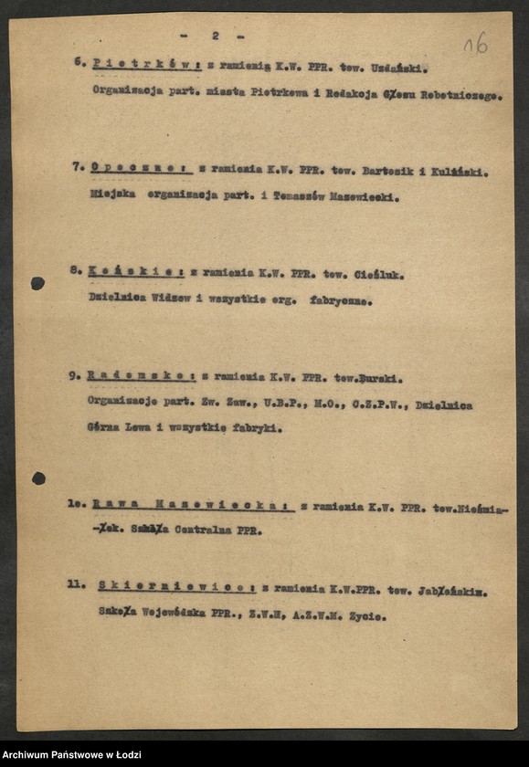 Obraz 17 z jednostki "Referendum Ludowe - sprawozdania [, raporty i wykazy] aktywu wojewódzkiego PPR [oddelegowanego do organizacji powiatowych]"