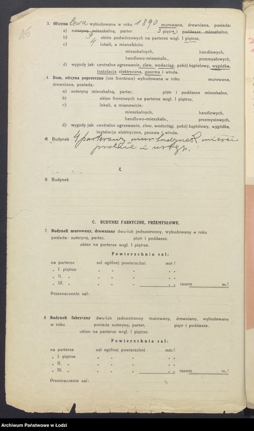 image.from.unit.number "Księga inwentarzowa nieruchomości m. Łodzi al. 1 Maja"
