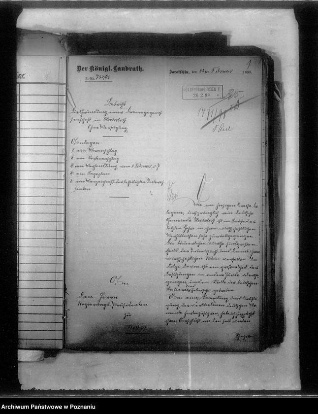 Obraz 5 z jednostki "Bildung der Draenage Genossenschaft Hochdorf Kreises Jarotschin /Wysogotówek/"