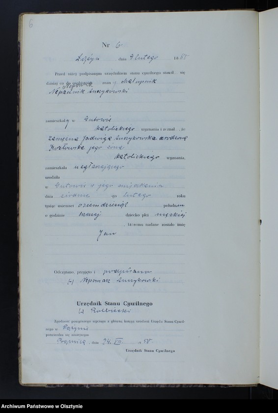 image.from.unit.number "Księga urodzeń Nr 1 - 81,1 - 72,1 - 73 i 1 - 66 /bez 1885/ /przepisana w języku polskim z oryginału niemieckiego w dniach 18.07.-24.08.1950/"