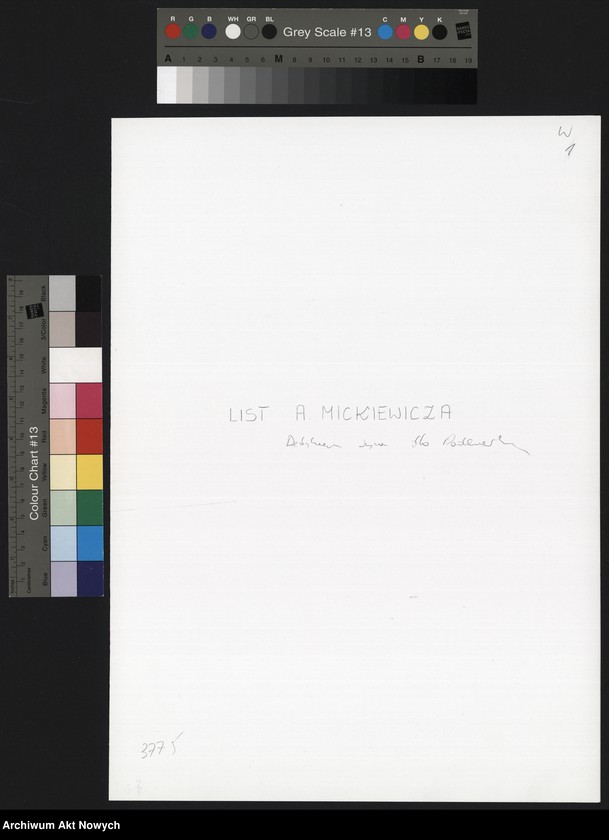 image.from.unit.number "Listy: T. Kościuszki, A. Mickiewicza, H. Wieniawskiego, R. Wagnera, H. Vieuxtemps, S. Thalberga, L. Bartholdi, zakupione przez I. J. Paderewskiego lub mu podarowane. Fotografia Z. Krasińskiego, T. Kościuszki (z portretu). Podobizna Jeffesena, Linealna, autograf Lisiec; L.13, Broszurka o A. Lincolnie; Kawałek drewna z domu A. Lincolna, autograf muzyczny F. Liszta"