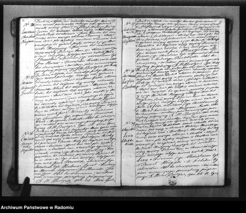 image.from.unit.number "Duplikat akt Religijno - Cywilnych Urodzonych, Zaszlubionych i Zmarłych Kościoła Parafij Wysoka za rok 1853 spisanych"