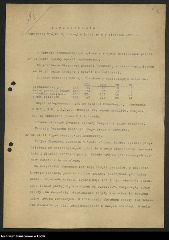 Obraz 13 z jednostki "Wybory do Sejmu Ustawodawczego; instrukcje, zarządzenia, okólniki, sprawozdania dotyczące kampanii wyborczej"