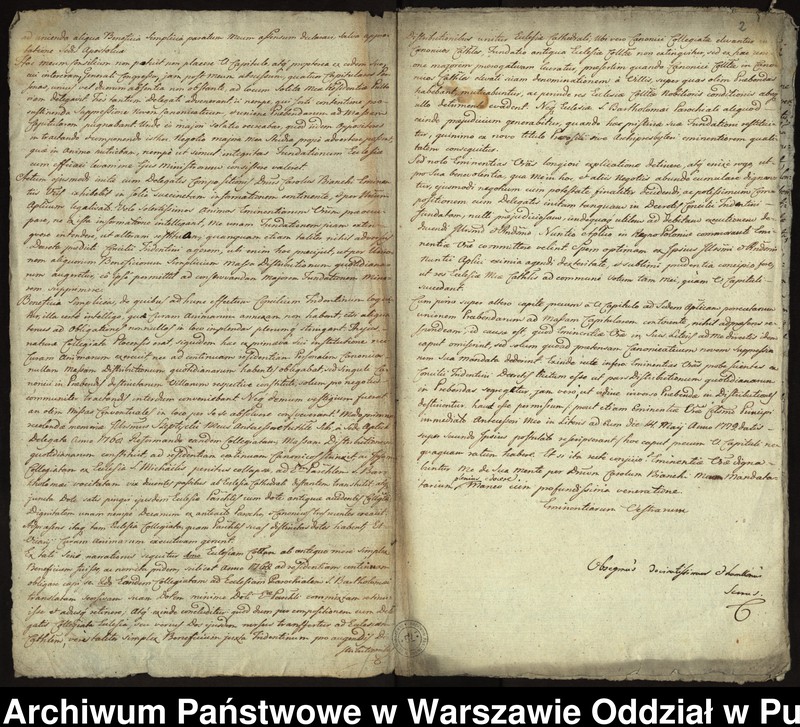 image.from.unit.number "Koncepty i minuty pism biskupa płockiego Krzysztofa Hilarego Szembeka w sprawie konfliktu z kapitułą katedralną o zniesienie dziewięciu kanonii i przyłączenie niektórych prebend do dóbr kapituły"