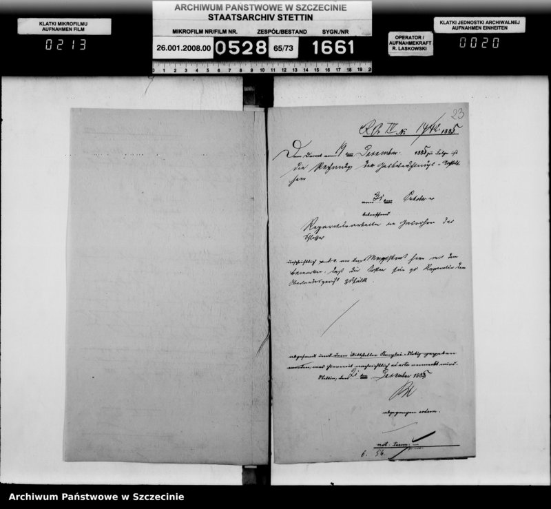 Obraz 20 z jednostki "Einrichtung der Gasbeleuchtung im Schloss, vol. II"