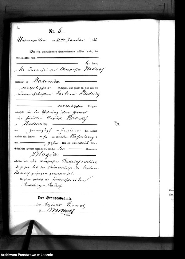 Obraz 9 z jednostki "[Księga urodzeń]"