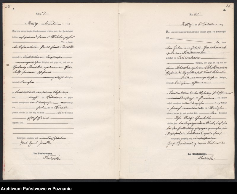 Obraz 20 z jednostki "Księga miejscowa urodzeń [Rejestr główny urodzeń]"