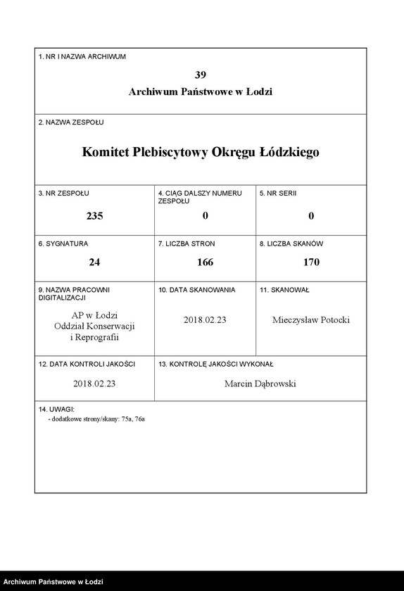 Obraz 1 z jednostki "Spis Górnoślązaków"