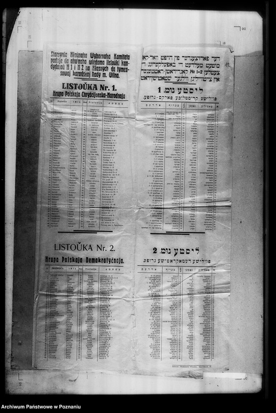 image.from.unit.number "Wybory do Sejmu i Rady Miejskiej - Poznań, Warszawa, Wilno: porządek obrad, odezwy, apele, postulaty, afisze wybocze, listy kandydatów oraz wskazówki dla uczestników plebiscytu na Górnym Śląsku a także statut Komitetu Remigracyjnego w Poznaniu"