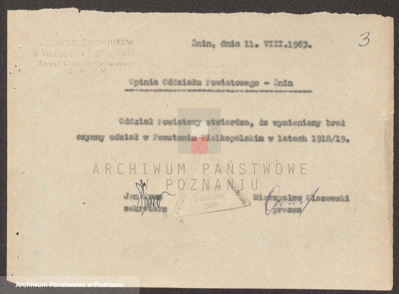 Obraz 16 z jednostki "Życiorysy powstańców wielkopolskich: J - tom lll /Jankowski Wacław - Jarząbek Wincenty/."