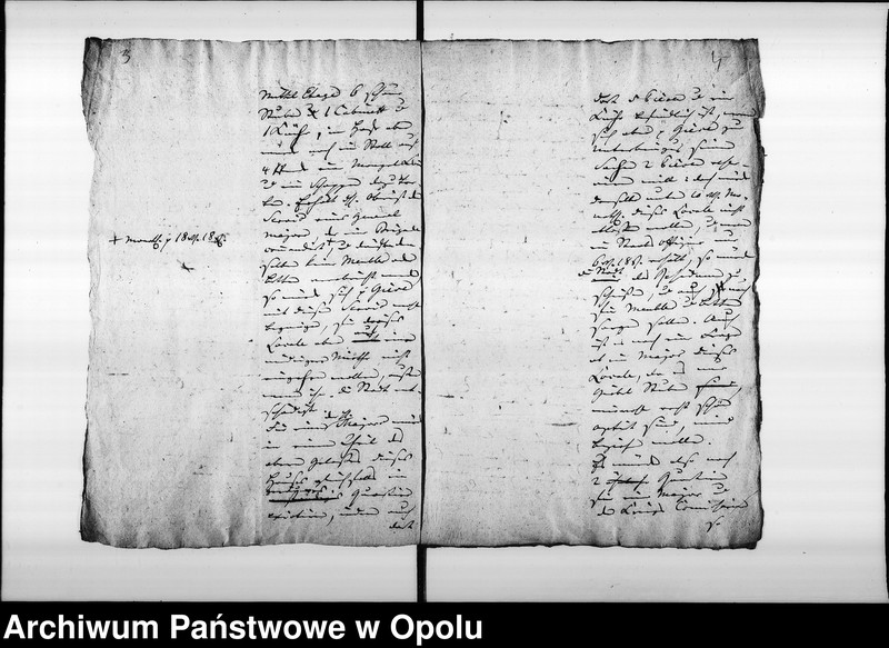 Obraz 8 z jednostki "Acta des Magistrats zu Oppeln betreffend die verlangte Zurückverlegung der Landwehr - Inspection von Neisse nach Oppeln und Ausmittelung der Quartiere für dieselbe Vol. I 1817"