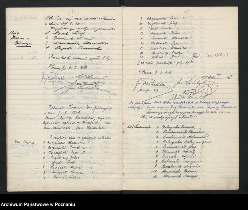 image.from.unit.number "Protokolarz Komisji Weryfikacyjnej Towarzystwa Powstańców Wielkopolskich."