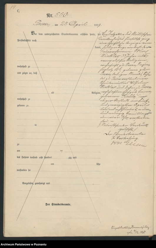 Obraz 17 z jednostki "Księga zgonów t. II"