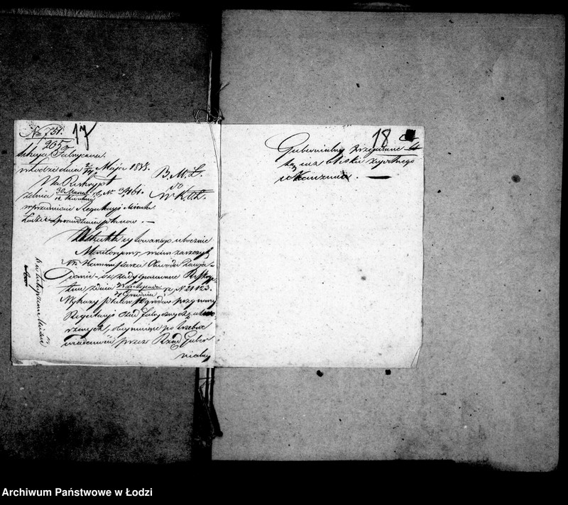 Obraz 16 z jednostki "Akta ławnika czynnego osady rękodzielniczej Łódki tyczące się melioracji miasta i nazwy ulic"